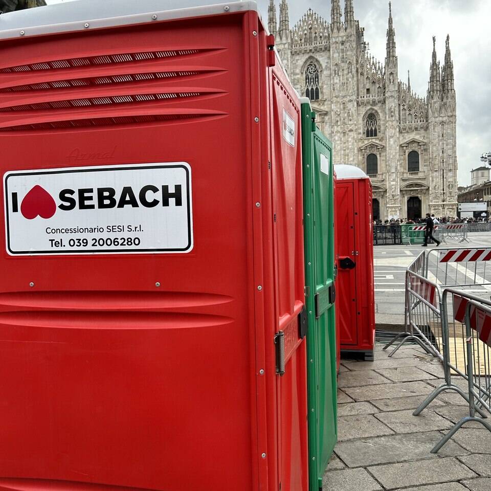 Bagni chimici per eventi Sebach - Concessionario Gruppo Sesi Milano
