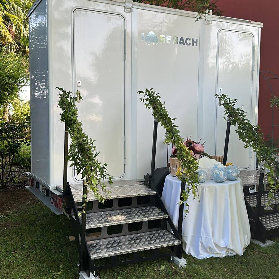 Bagno mobile per matrimonio di lusso - bagno esterno trasportabile Sebach