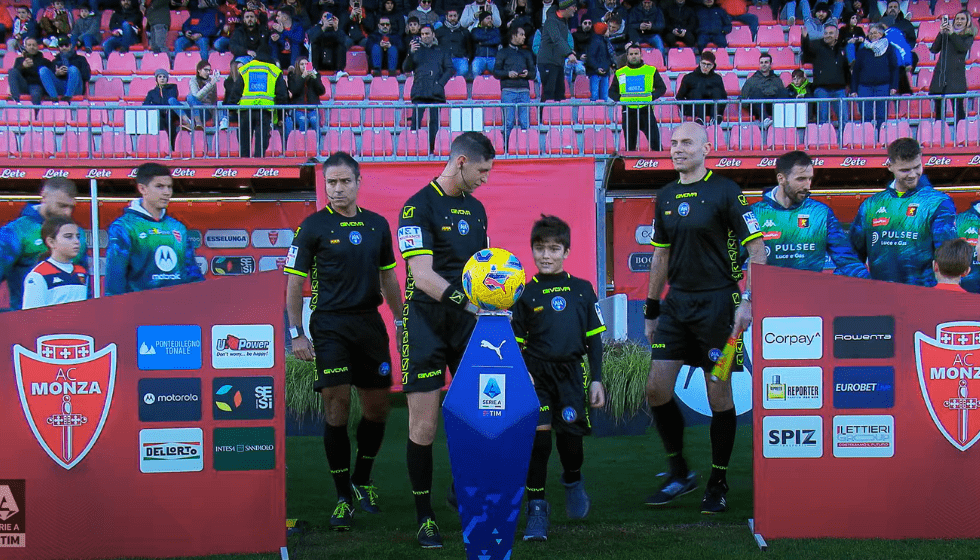 Logo Gruppo Sesi in campo Monza Genoa